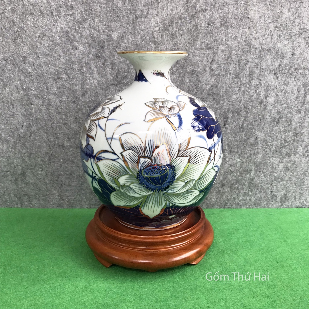 Đế Gỗ Có Chân Chuyên Dùng Kê Bình Phong Thuỷ Bát Tràng