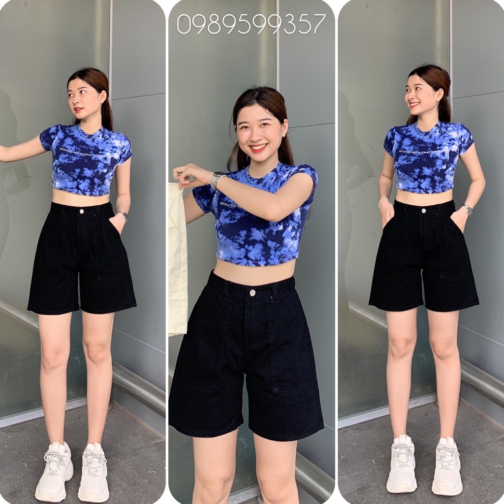 Quần Short Nữ Kaki Basic Unisex - Kiểu Quần sooc đùi màu đen màu trắng trơn Ulzzang | BigBuy360 - bigbuy360.vn