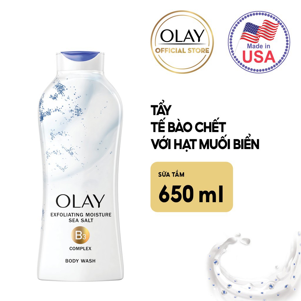 Combo Sữa tắm Olay Body wash Strawberry & Mint 650 ml + Sữa tắm Olay Body wash Daily Exfoliating With Sea Salts 650 ml | BigBuy360 - bigbuy360.vn