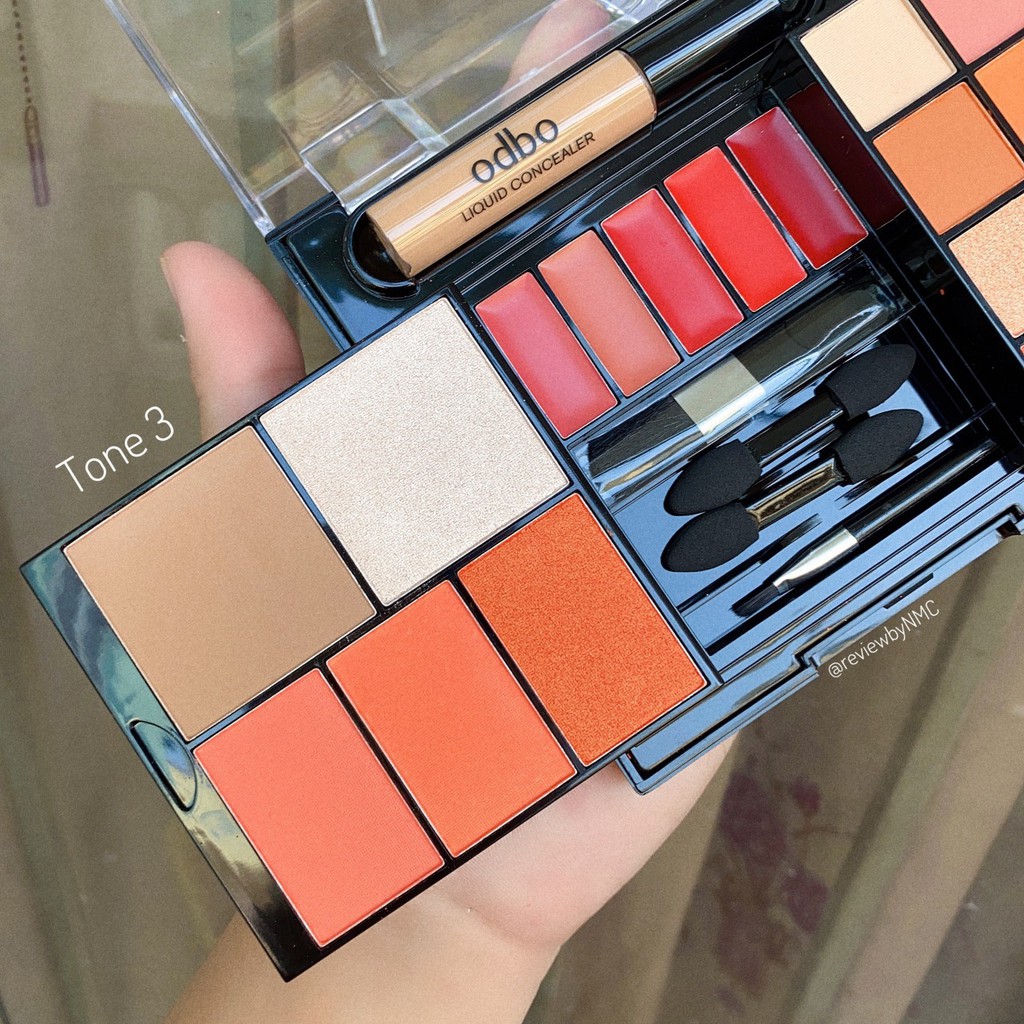 Phấn 2 tầng Odbo Beauty in One kèm Kem Che Khuyết Điểm | BigBuy360 - bigbuy360.vn