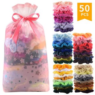 [3k/chiếc] Combo sỉ 50 chiếc chun scrunchies vải nhung