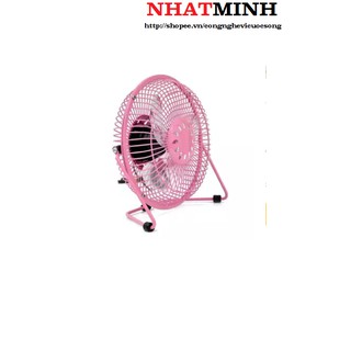 Quạt USB mini lồng sắt OEM  inches (Hồng)