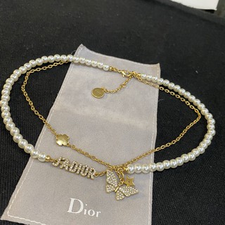 Mới vòng cổ Mặt Chữ Dior Đính Ngọc Trai Sang Trọng