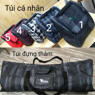 Combo thảm yoga du lịch và túi cá nhân