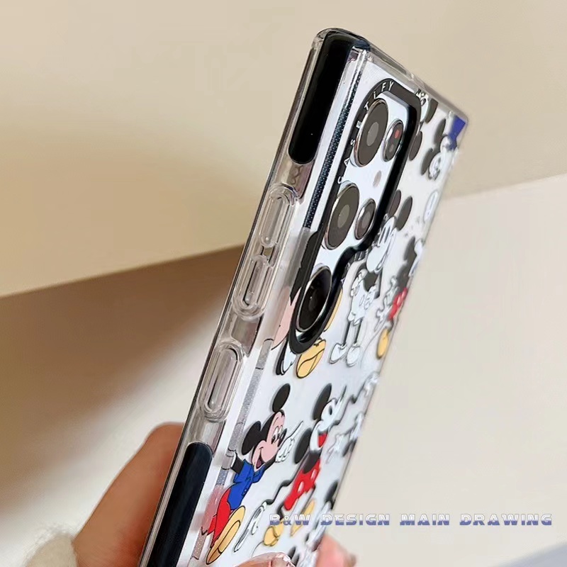 Ốp Điện Thoại Silicone Mềm Trong Suốt In Hình Mickey Cho Samsung S20 S21 S22 S20Ultra S21Ultra S22Ultra S20+ S21+ S22+ Plus