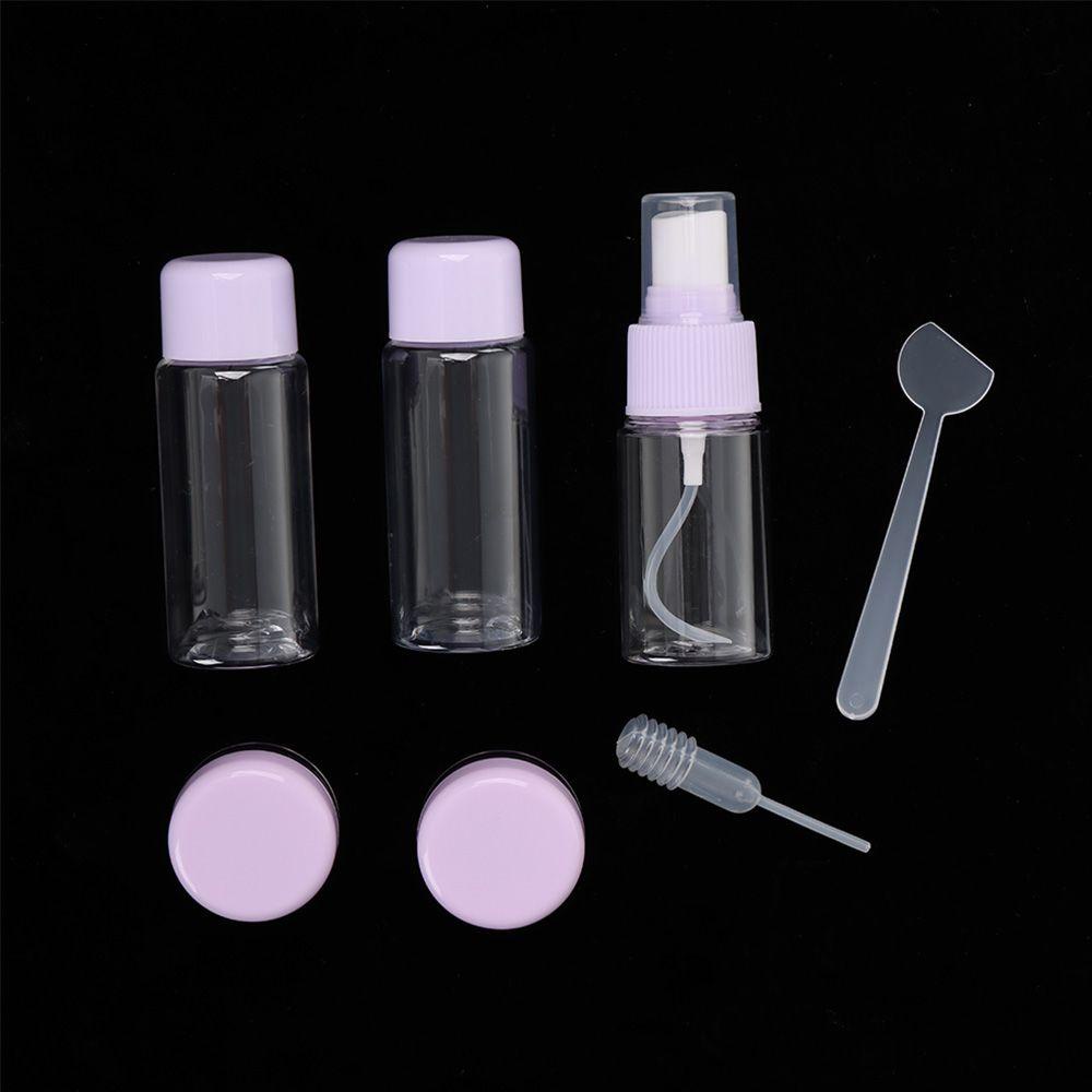 Set 7 Chai Nhựa PVC Đựng Mỹ Phẩm Trang Điểm Tiện Dụng Khi Đi Du Lịch