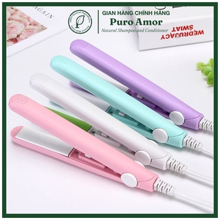 Máy uốn tóc, máy duỗi tóc mini tạo kiểu nhỏ gọn tiện lợi PURO AMOR