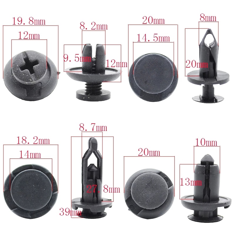 Set 40 Đinh Tán Phụ Tùng Dành Cho Xe Ô Tô