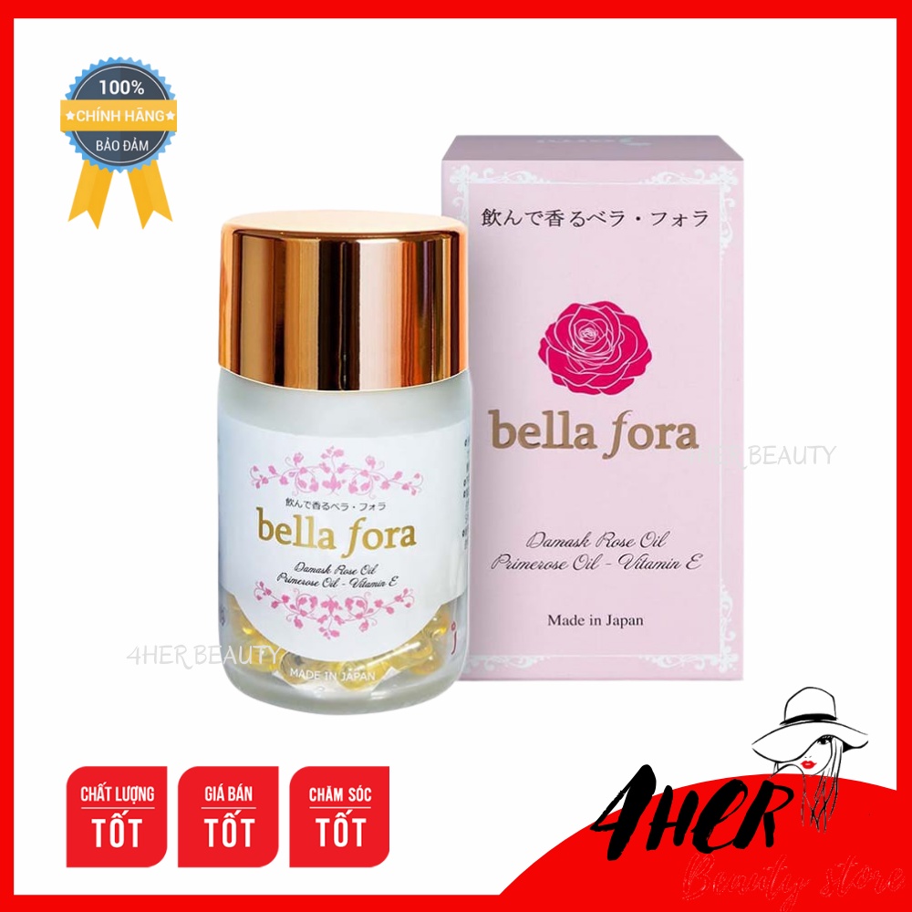 Viên Uống Thơm Cơ Thể Tăng Cường Nội Tiết Bella Fora Nhập Khẩu Nhật Bản Hộp 35 Viên