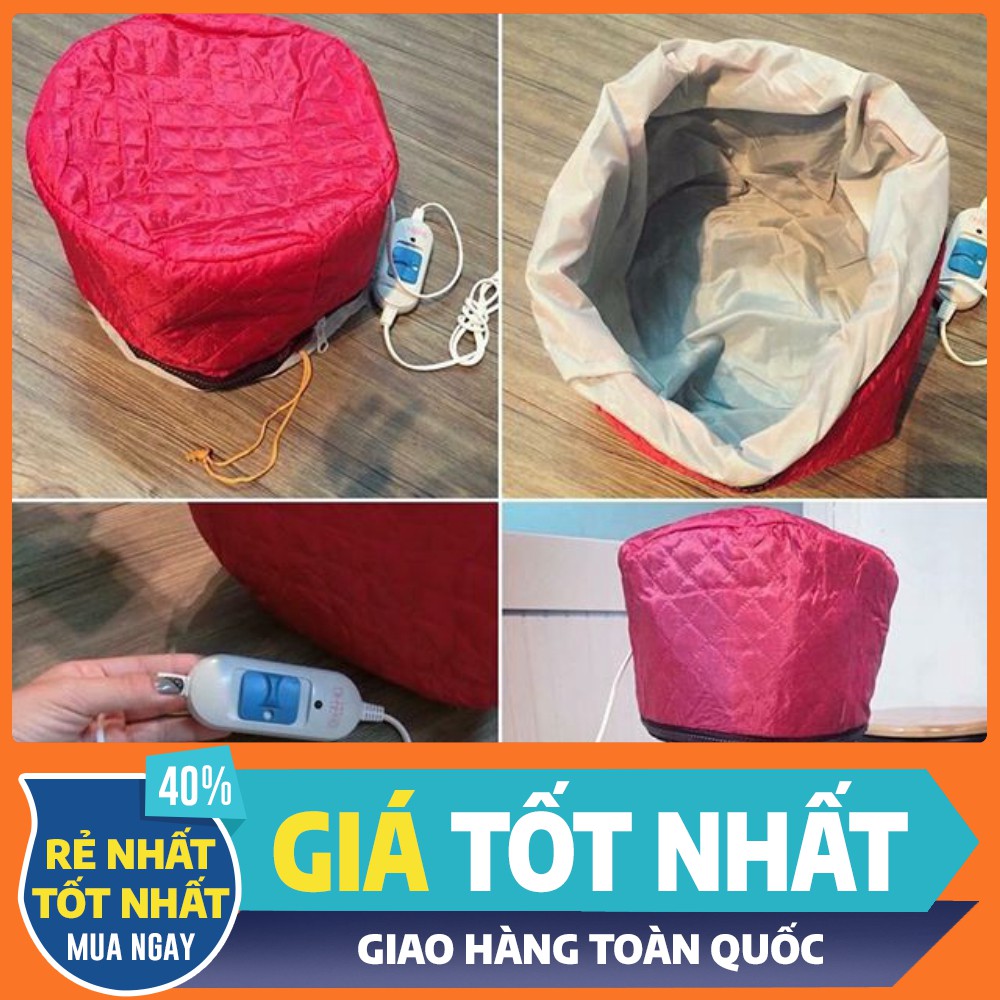 Mũ hấp tóc tại nhà cắm điện (đỏ)