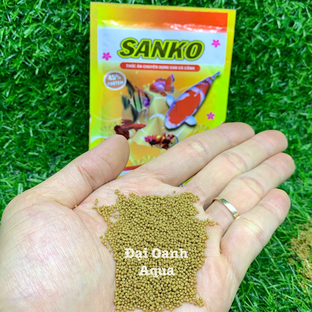 Thức Ăn Cho Cá Cám SANKO túi 20gr- Cám Giúp Cá Nhanh Lớn, Lên Màu Đẹp