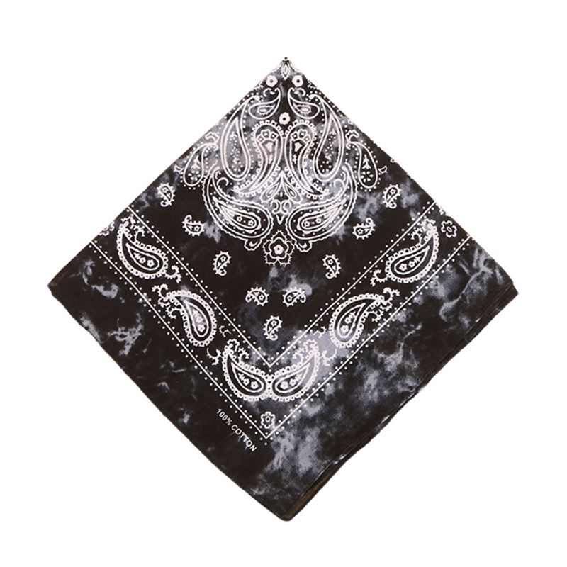 Khăn Quàng Cổ Cotton Họa Tiết Màu Nhuộm Phong Cách Vintage Nhật Bản