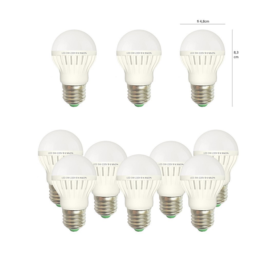 Bóng đèn LED MONSKY 3w 5w 7w cao cấp tiết kiệm điện vỏ nhựa mika cực bền tuổi thọ cao