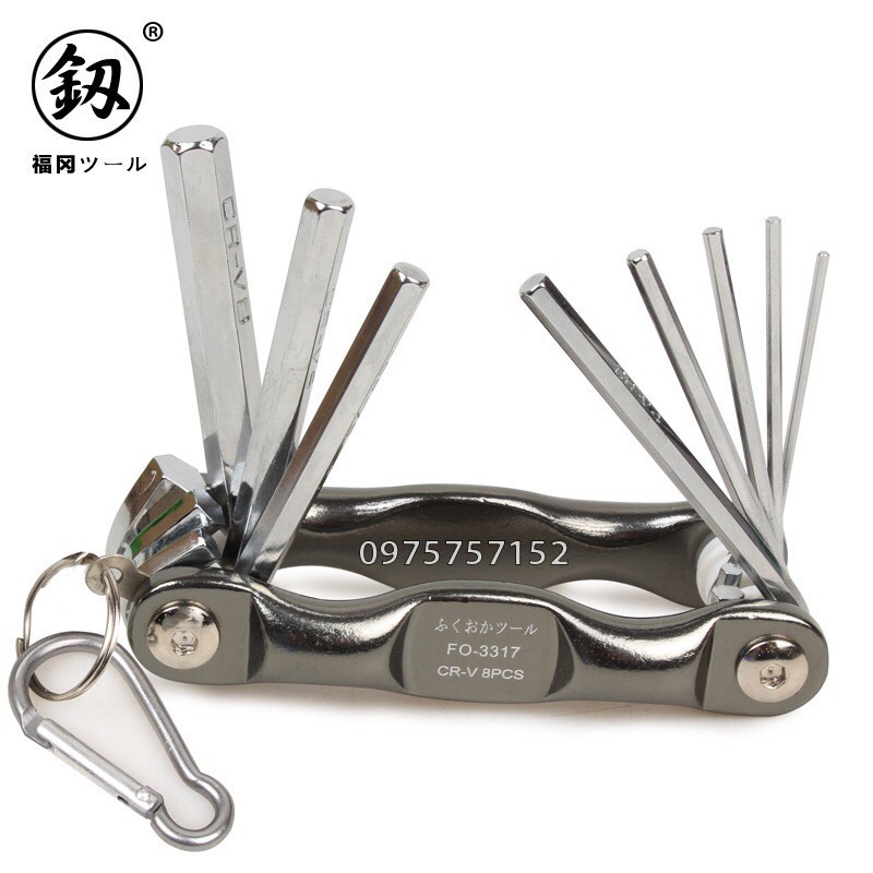 Bộ lục giác gập Nhật Bản Kouritsu M00812, Fukuoka