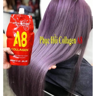 hấp phục hồi tóc a8 collagen 600ml