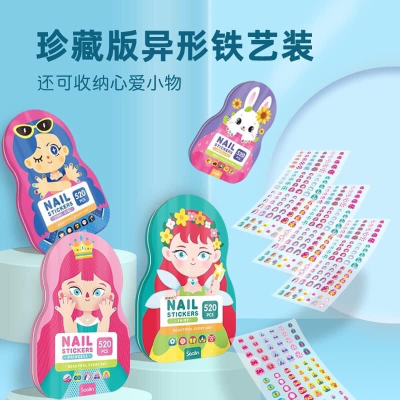 ❤Set 520 miếng dán móng tay cho bé❤️