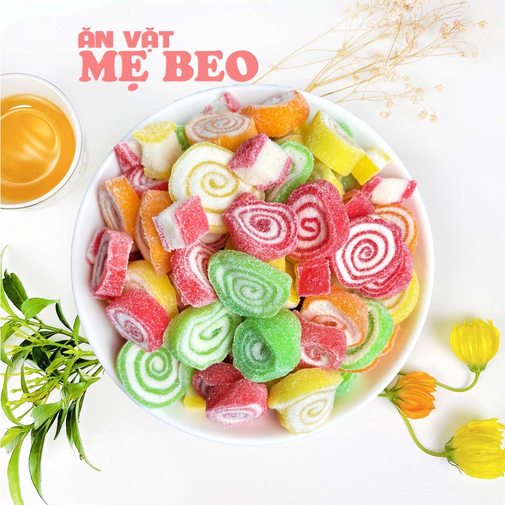 Kẹo dẻo lốc xoày trái cây 400Gr ăn cực ngon