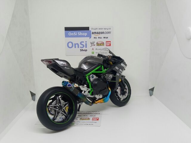 KAWASAKI NINJA H2 AOSHIMA 1/12 MÔ HÌNH