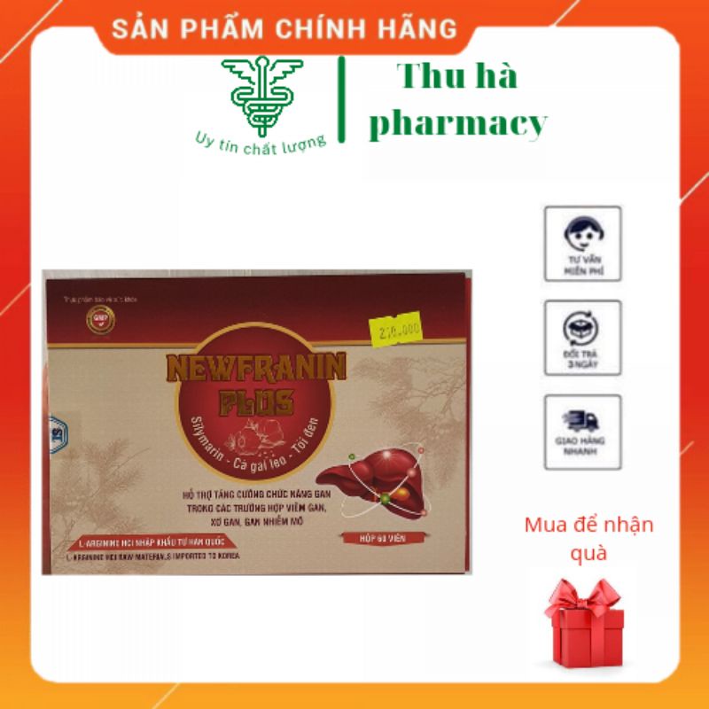 Bổ gan NEWFRANIN PLUSS SILYMARIN hộp 60 viên - lợi mật - tăng cường chức năng gan -