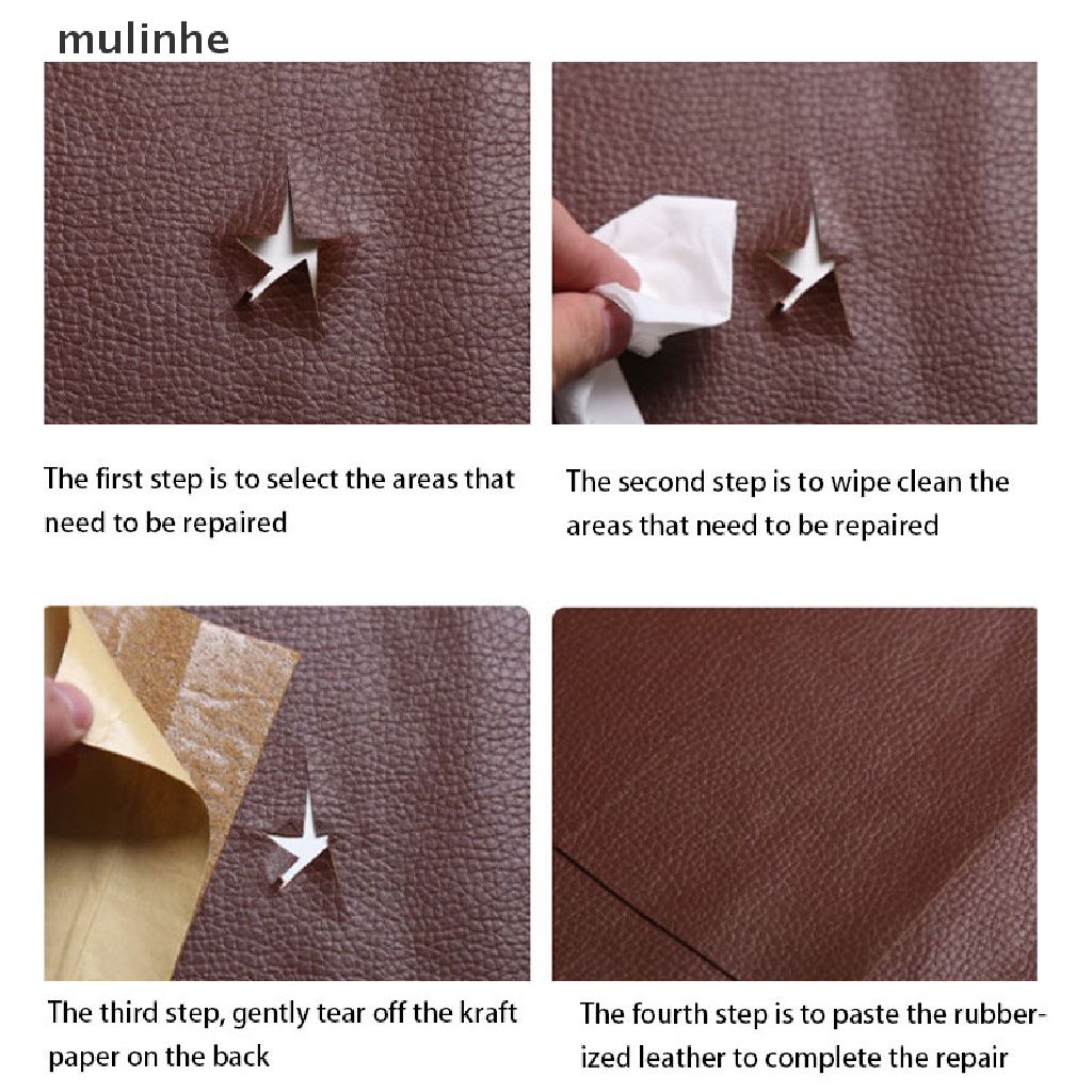 Miếng Dán Sửa Chữa Ghế Sofa Bằng Da Tự Dính Không Ủi 25x30cm