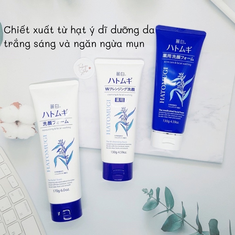 Sữa rửa mặt ý dĩ Hatomugi Nhật