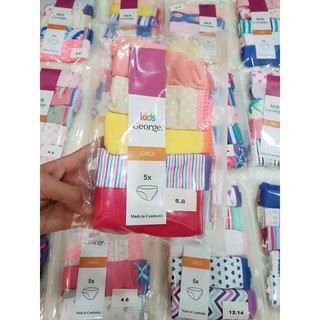 Pack 5 Quần chip bé gái George