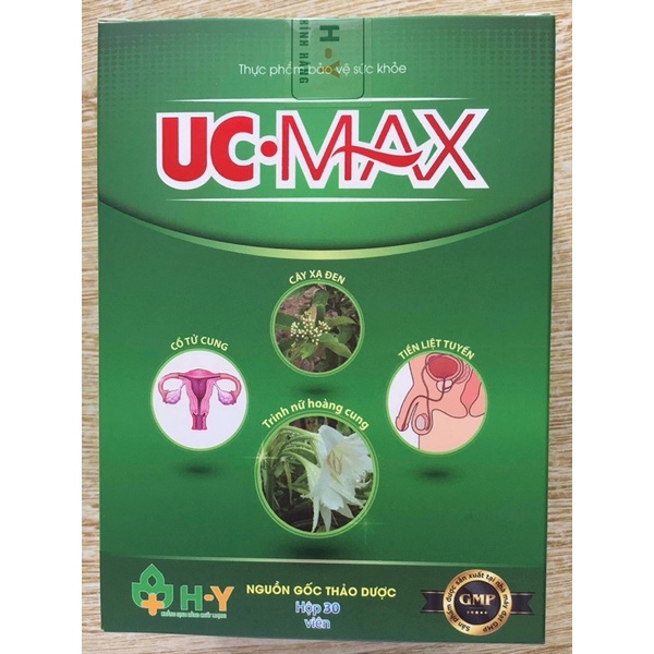 VIÊN UỐNG UC-MAX Hỗ trợ U Xơ Tiền Liệt Tuyến🍀 U Xơ Cổ Tử Cung🍀 U Nang Buồng Trứng
