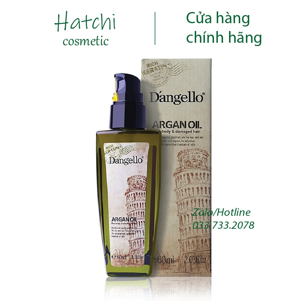 Tinh Dầu Dưỡng Bóng Tóc Dangello Argan Oil 60ml