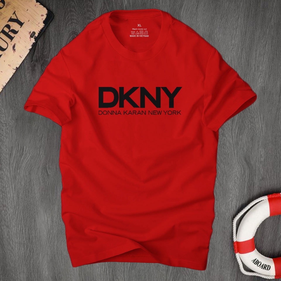 Áo thun nam cổ tròn Dkny thời trang cá tính, chất vải cotton 4 chiều cao cấp thoáng mát