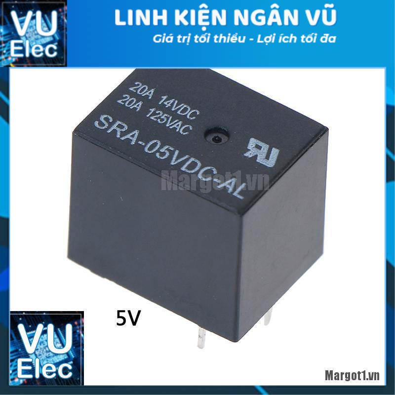 Rơ le - Relay  SRA-05VDC-AL SRA-12VDC-AL SRA-24VDC-AL 5V 12V 24V 20A