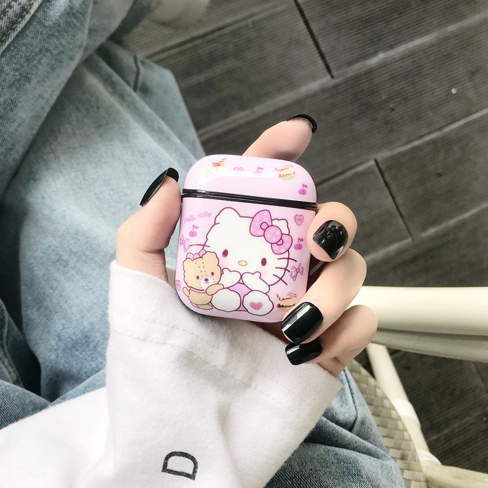 Vỏ bảo vệ hộp đựng tai nghe hình Doraemon cho Airpods 1 / 2