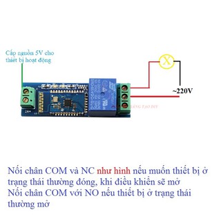 MODULE RELAY 5V ĐIỀU KHIỂN TỪ XA QUA BLUETOOTH