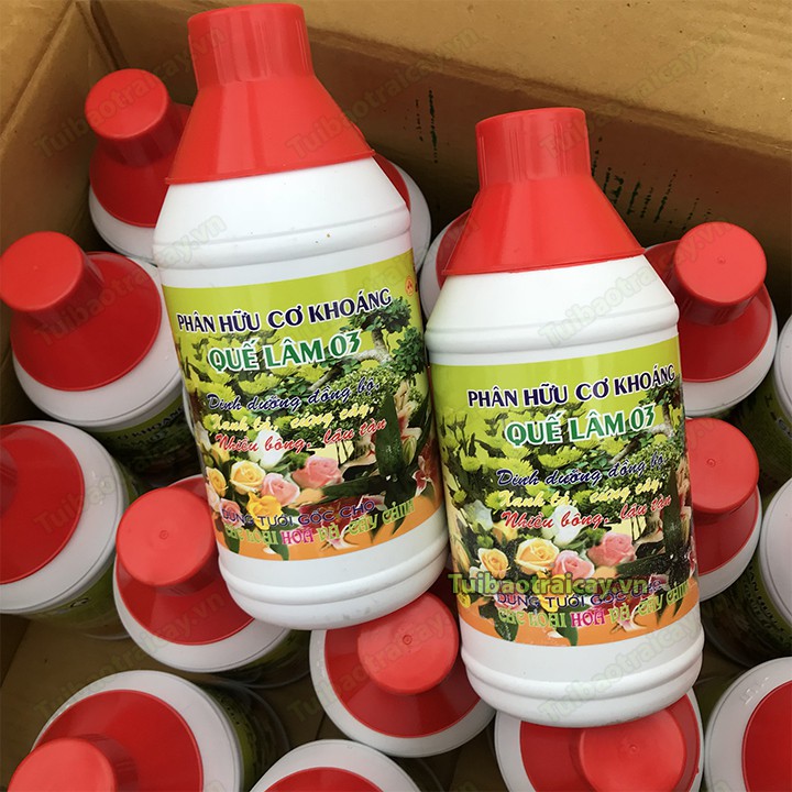 Phân bón hữu cơ xanh lá, cứng cây, nhiều bông Quế Lâm 1 lít - T66