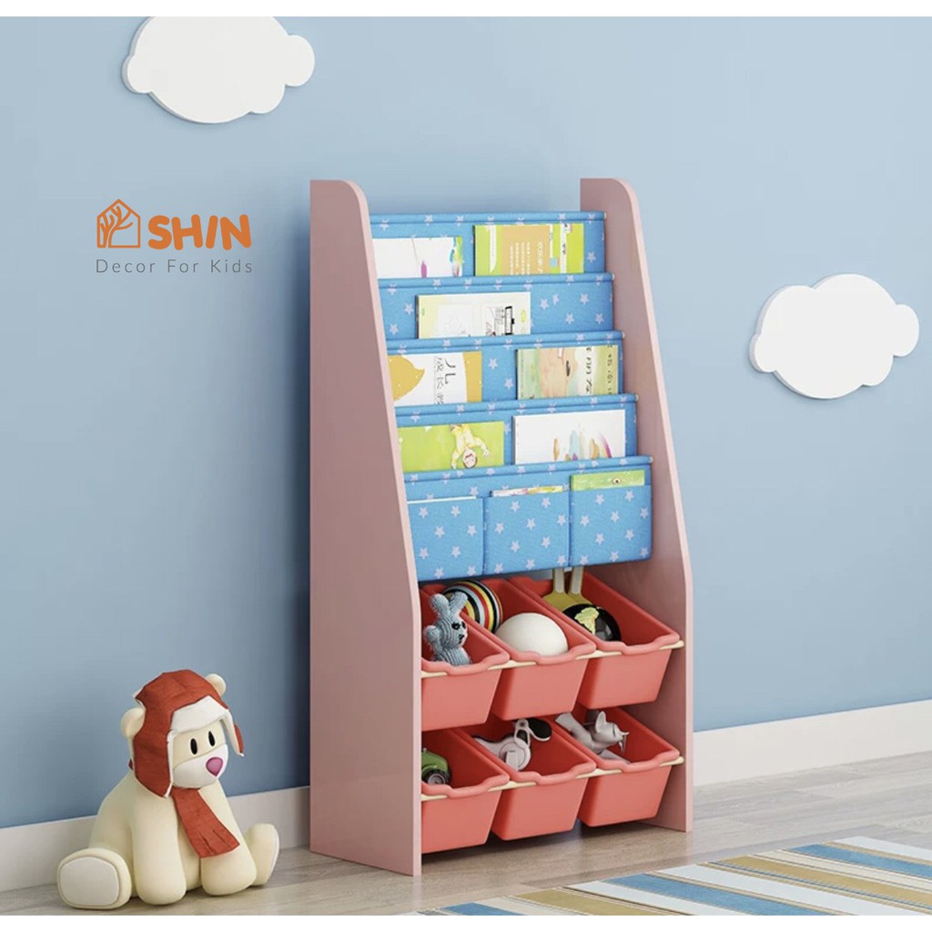 Kệ sách vải giá để sách trẻ em | BigBuy360 - bigbuy360.vn