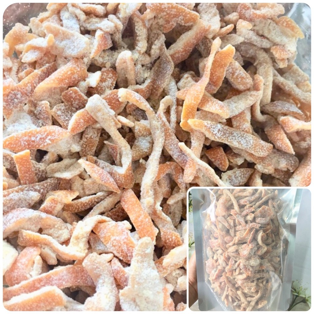 [Mã 155FMCGSALE giảm 7% đơn 500K] Trần Bì vỏ quýt sấy đường 500g NCFOOD