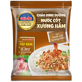 Cháo Dinh Dưỡng Gấu Đỏ nước cốt Xương hầm vị thịt gà (57g)