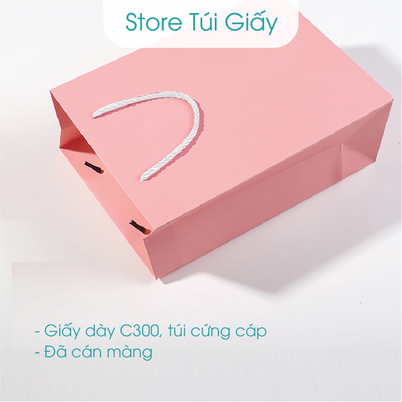Túi giấy đựng quà tặng sang trọng, túi giấy màu, dày và chắc chắn, đã cán màng chống thấm. TuiGiay.Store