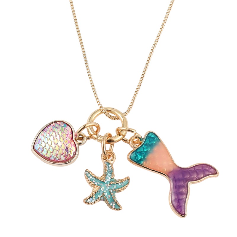 Vòng cổ Hợp Kim Mạ Điện Hình Sao Biển Nhiều Màu Sắc