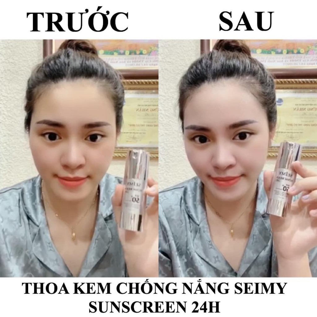 Kem chống nắng dưỡng da dưỡng trắng Seimy - Sunscreen 24h da mặt | BigBuy360 - bigbuy360.vn