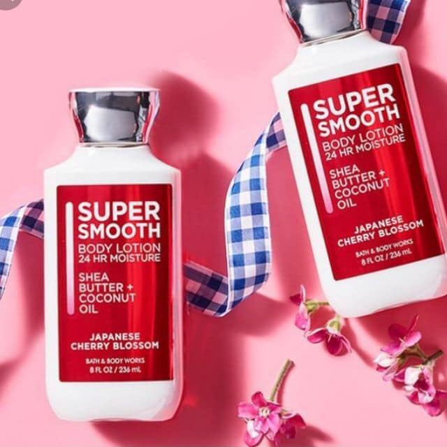 Dưỡng thể Bath and Body Works Super Smooth Japanese Cherry Blossom (88ml)