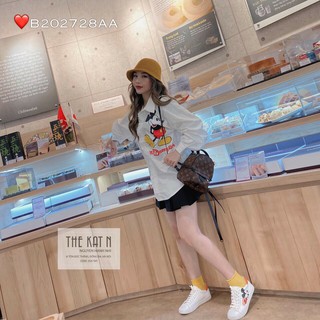 Áo sơ mi hình hình Mickey màu chất lừ TTSA0090