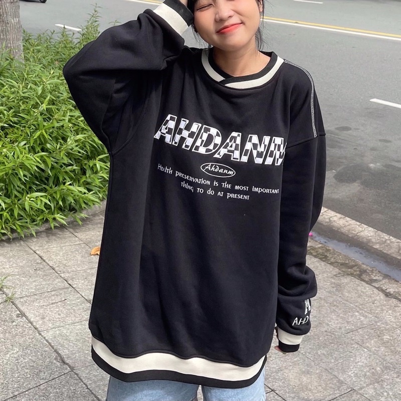 Áo Sweater CHAN Nữ Form Rộng Oversize Unisex Vải Nỉ Bông Phong Cách Ulzzang – Yowol SG