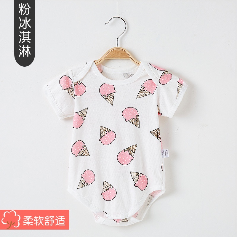Bộ body chip bé gái bé trai, mẫu bodysuit liền thân mùa hè vải 100% cotton hàng Quảng Châu cao cấp _ BD36