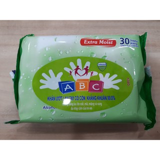 Combo 10 gói khăn ướt lau tay có chứa cồn kháng khuẩn 99.9% - sẵn kho