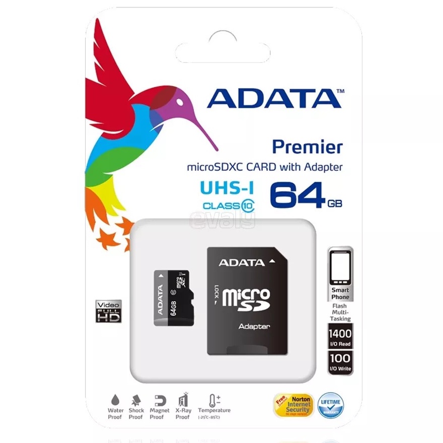 Thẻ nhớ chuyên dụng cho CAMERA Micro SD ADATA 32G, 64G, 128G, Hàng chính hãng, bảo hành 36 tháng