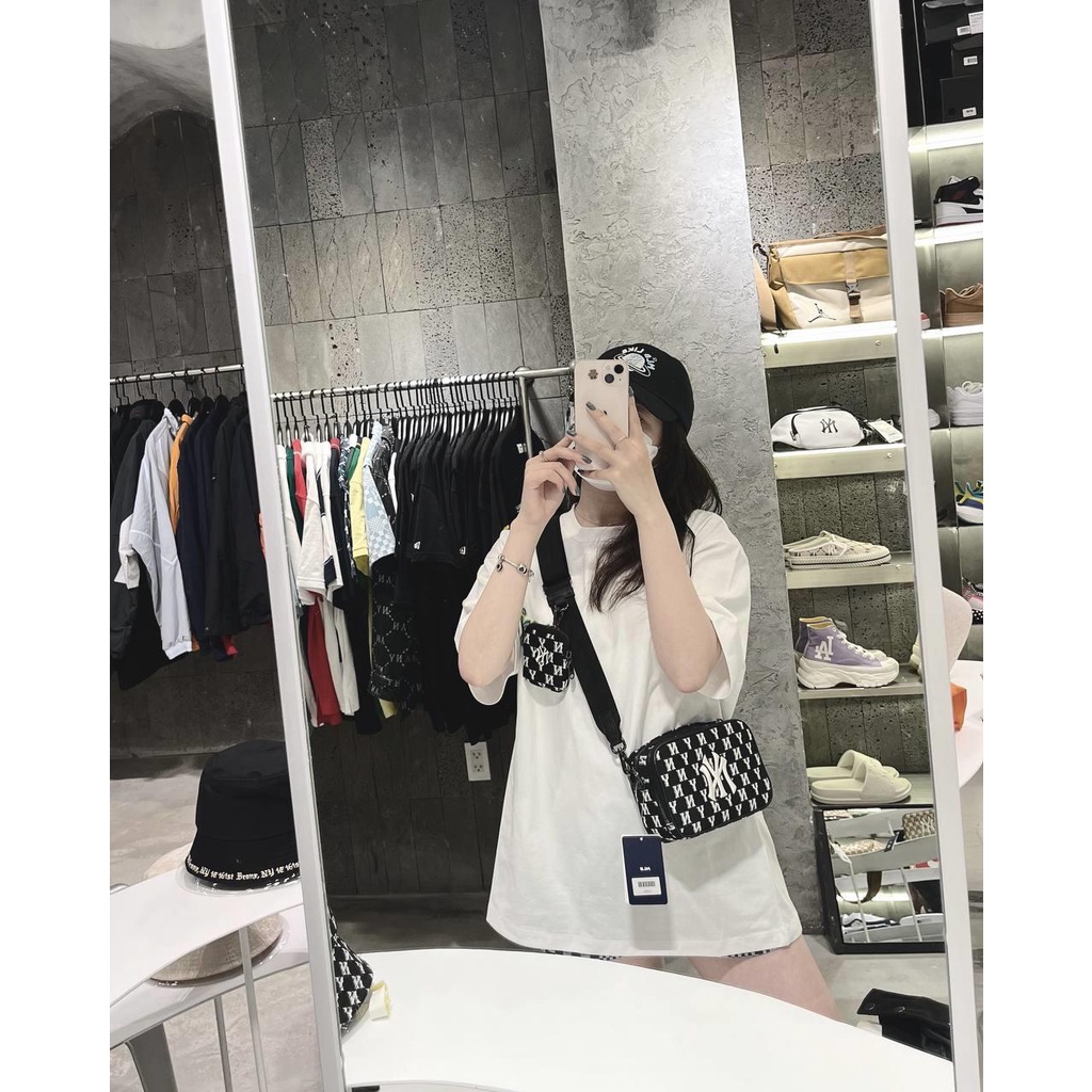 Túi MLB Monogram Jacquard Mini Crossbody - Túi đeo chéo MLB Chính hãng