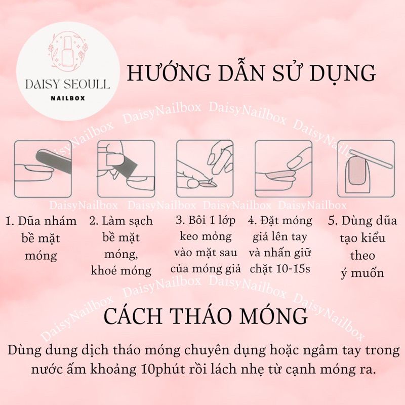 Mẫu nail box phom nhọn,nail box phom thang,phom vuông đính móng tay