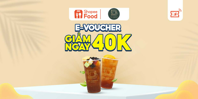 Hcm giảm 40k đơn từ 40k trà sữa dhi khi đặt shopeefood trên shopee