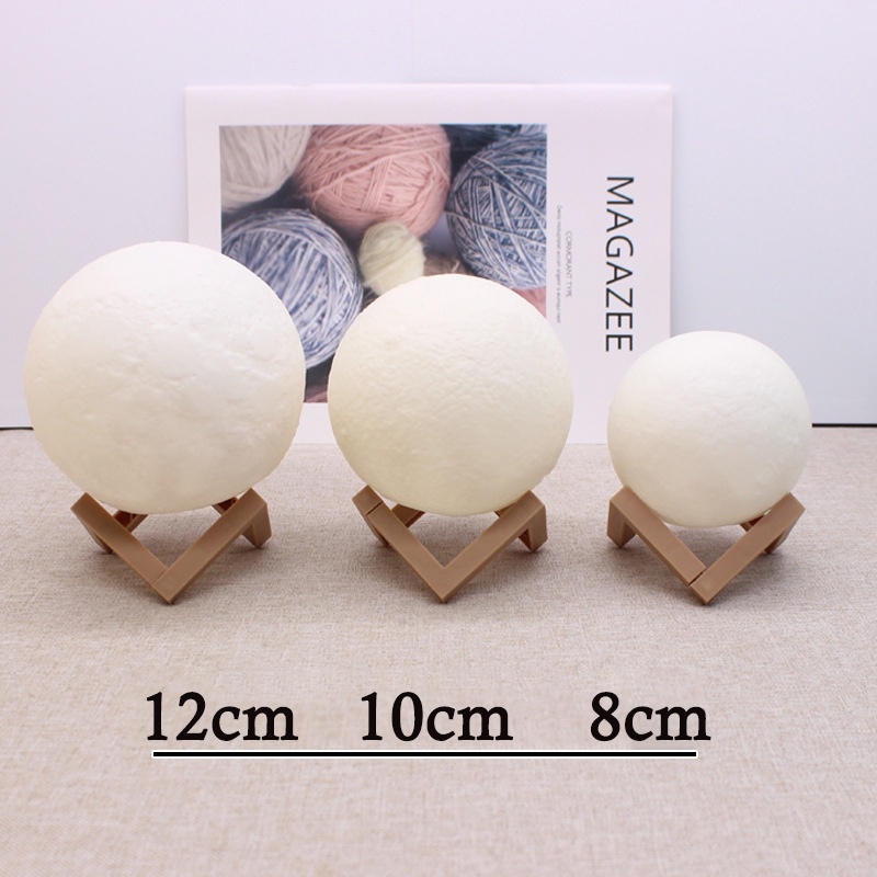 Đèn Led 3D Hình Mặt Trăng Trang Trí Nhà Ở