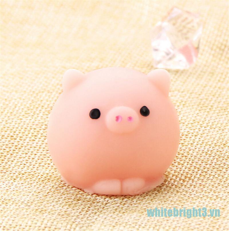 Bộ 3 Đồ Chơi Bóp Giảm Stress Hình Heo Trắng Ngộ Nghĩnh